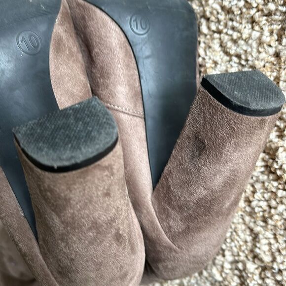 Thigh High Boots Target’s A New Day Brown Faux‎ Suede Womens size 10 - Picture 9 of 11